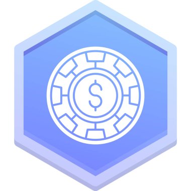 Dolar. Web simgesi basit illüstrasyon