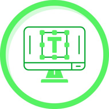 Dizüstü bilgisayar simgesi vektör çizimi