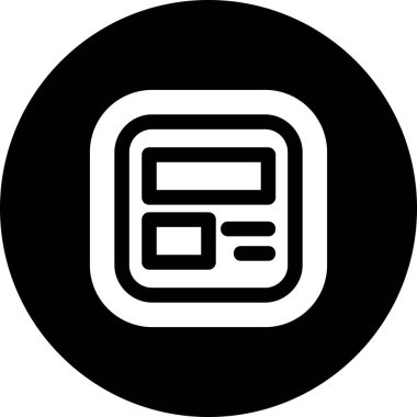 Tek bir simgenin vektör illüstrasyonu