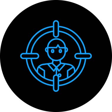 Bir insan simgesinin vektör illüstrasyonu