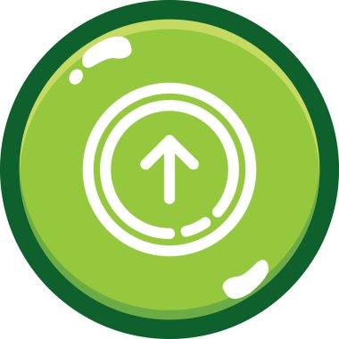 ok dairesel vektör simgesi