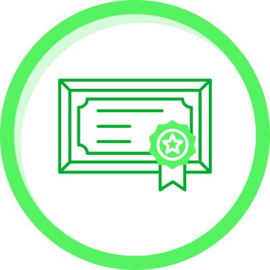 diploma. Web simgesi basit tasarım