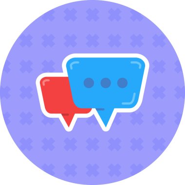 konuşma kabarcığı vektör çizimi