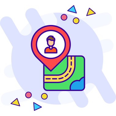 konum haritası konumu simgesi - taslak biçimi