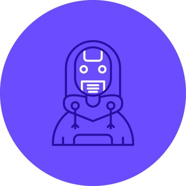 Robot simgesinin vektör illüstrasyonu