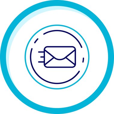 E-posta. Web simgesi basit illüstrasyon