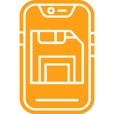 mobil simge vektör illüstrasyonu