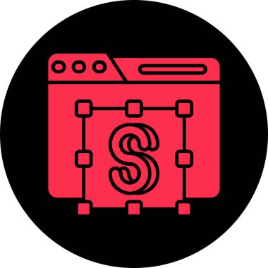 Para çantası. Web simgesi