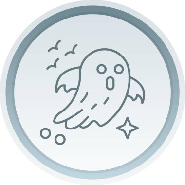 hayalet simgesi, basit vektör çizim