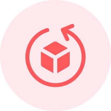 Paket simgesi vektör illüstrasyonu