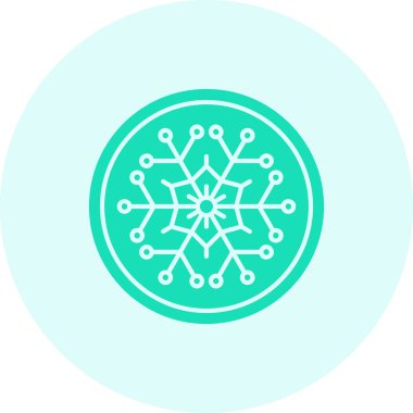 Beyaz arkaplanda izole edilmiş ana hatlı kar tanesi simgesi. Noel ve yeni yıl sembolü vektör illüstrasyonu. hisse vektör illüstrasyonu