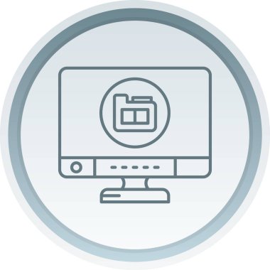 Laptop Düz Vektör Simgesi