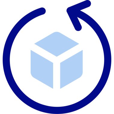 Kutu. Web simgesi basit illüstrasyon