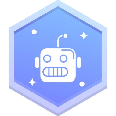 Robot simgesinin vektör illüstrasyonu