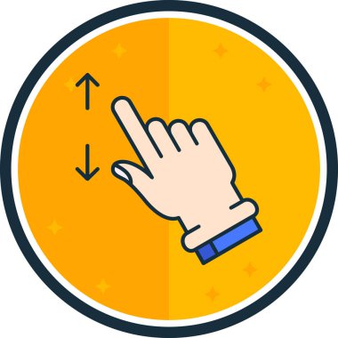 parmak simgesi, vektör illüstrasyonu