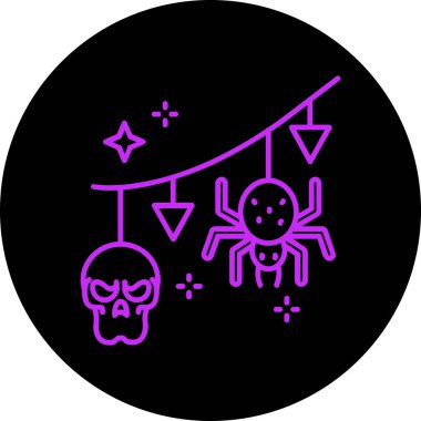 Cadılar Bayramı simgesinin vektör illüstrasyonu