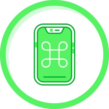 akıllı telefon simgesi. Web için akıllı telefon vektör simgelerinin özet çizimi