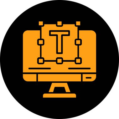 Modern bir simgenin vektör illüstrasyonu