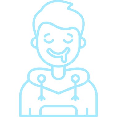 avatar. Web simgesi basit illüstrasyon