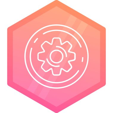 Teçhizat Web simgesi basit illüstrasyon