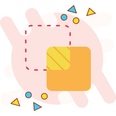 Çizgi film simgesinin vektör çizimi