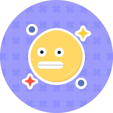 emoji. Web simgesi basit illüstrasyon