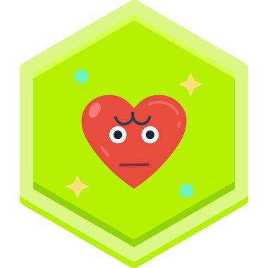 Göz simgesi ve vektör illüstrasyonlu kalp