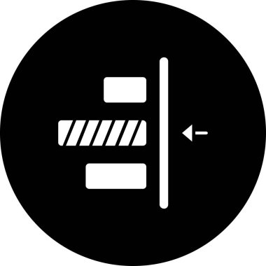 Modern bir eksiklik simgesinin vektör illüstrasyonu