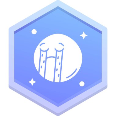 Rozet simgesi, vektör illüstrasyonu