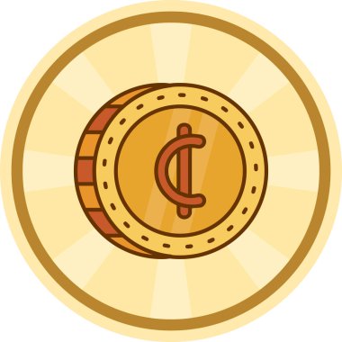 Dolar işareti simgesi olan para, vektör illüstrasyonu