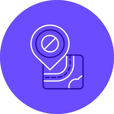 harita simgesi vektör illüstrasyonu