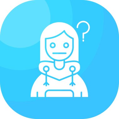 avatar kadın simgesi ana hatlarıyla doldurulmuş