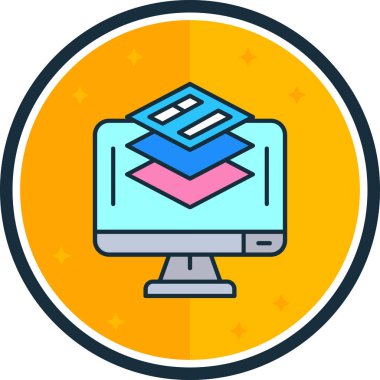 İnternet web simgesi basit tasarım