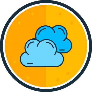 Bulut. Web simgesi basit illüstrasyon