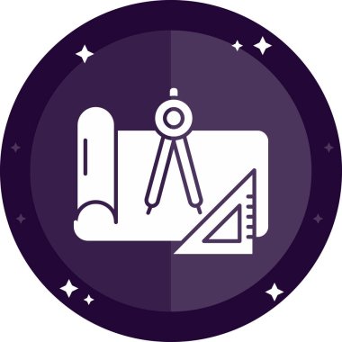 Pusula simgesinin vektör illüstrasyonu