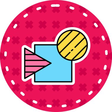 Golf simgesinin vektör illüstrasyonu