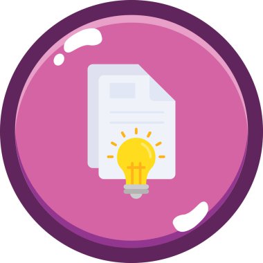 Fikir simgesi vektör illüstrasyonu