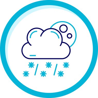 Beyaz arka planda izole edilmiş, modaya uygun, düz bir ikon. Web sitenizin tasarımı için kar sembolü, logo, uygulama, ui, logo. vektör