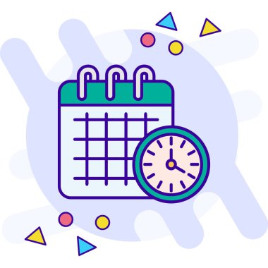 Dolu takvim hatırlatıcı zaman simgesi - özet biçimi