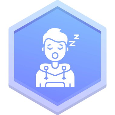 Bir kitap vektör tasarımlı uyuyan adam