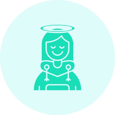 Kadın simgesinin vektör illüstrasyonu