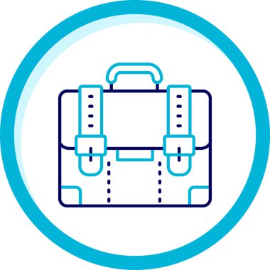 bavul ikonu vektör illüstrasyonu