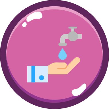 Çamaşır makinesi düz vektör simgesi