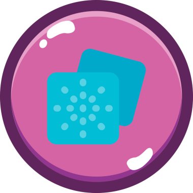 Sünger. Web simgesi basit illüstrasyon