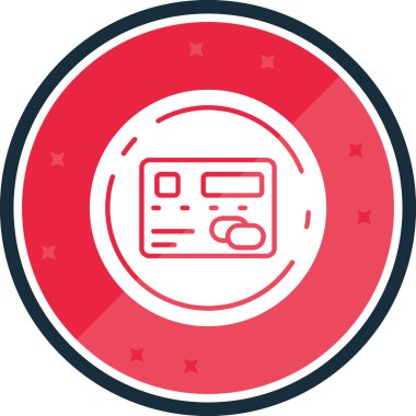 Bilet. Web simgesi basit tasarım