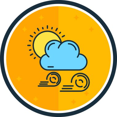 Bulut. Web simgesi basit illüstrasyon