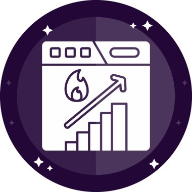 seo modern simgesinin vektör illüstrasyonu