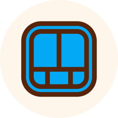 Çikolata. Web simgesi basit illüstrasyon