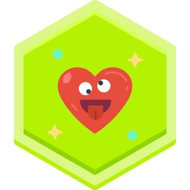 kalp vektör düz biçim simgesi