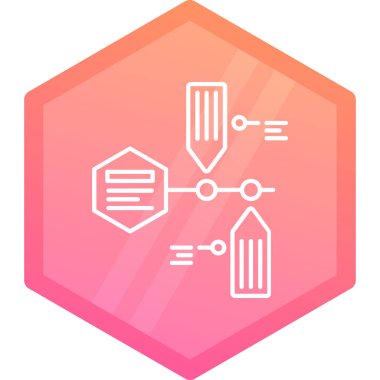 Beyaz arkaplanda çizgi bal peteği simgesi izole edildi. Bal hücrelerinin sembolü. Tatlı doğal yemek. Renkli taslak konsepti. Vektör